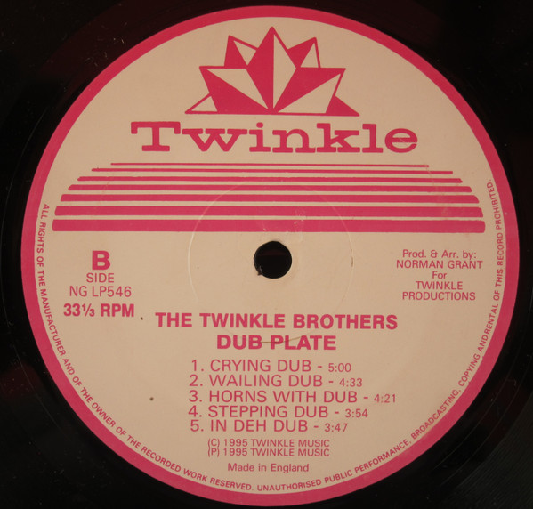Twinkle Brothers - Dub Plate | Twinkle Music (NG LP 546) - 4 Twinkle Brothers - Dub Plate | Twinkle Music (NG LP 546) - 4