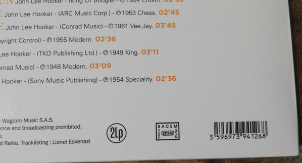 John Lee Hooker - I'm A Boogie Man - The Best Of | Wagram Music (3394126) - 3