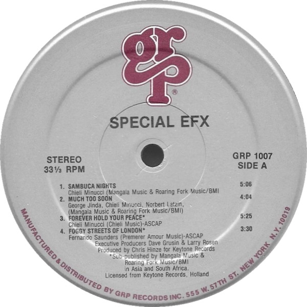 Special EFX - Special EFX | GRP (GRP-A-1007) - 3 Special EFX - Special EFX | GRP (GRP-A-1007) - 3