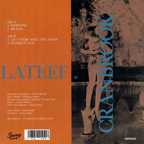 Yusef Lateef - Lateef At Cranbrook | Sowing Records (SOW030) - 3 Yusef Lateef - Lateef At Cranbrook | Sowing Records (SOW030) - 3