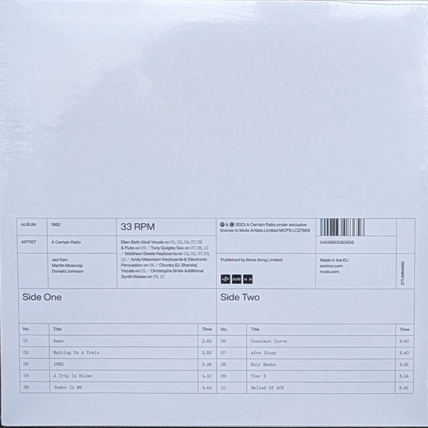 A Certain Ratio - 1982 | Mute (STUMM480) - 2
