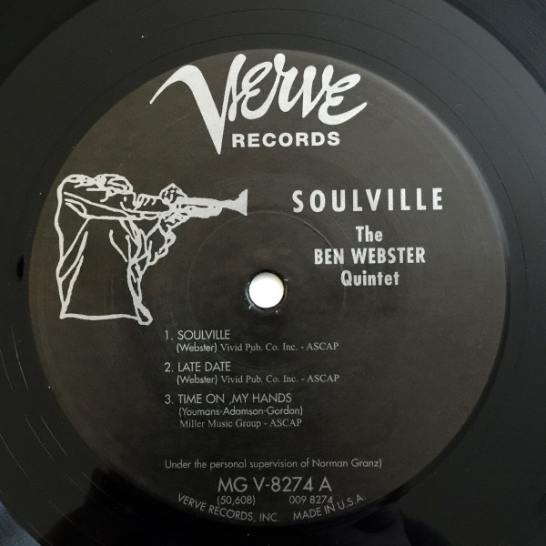 The Ben Webster Quintet - Soulville | Verve Records (MG V-8274) - 3