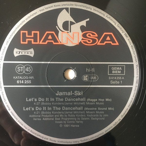 Jamalski - Let's Do It In The Dancehall | Hansa (614 255) - 3