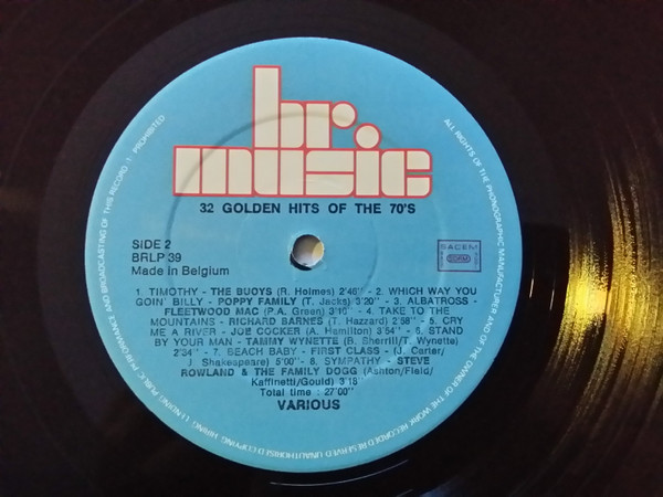 Various - Golden Hits Of The 70s | BR Music (BRLP 39/BRLP 40) - 3