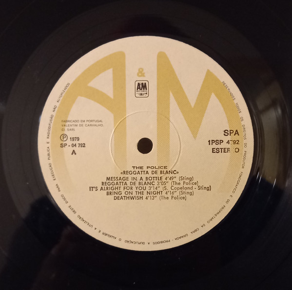 The Police - Reggatta De Blanc | A&M Records (2PSP4792) - 3