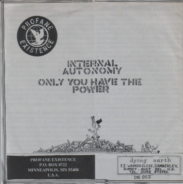 Internal Autonomy - Only You Have The Power | Profane Existence (EXIST 010) - 3