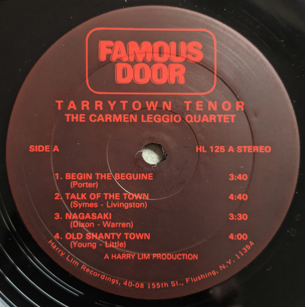 Carmen Leggio Quartet - Tarrytown Tenor | Famous Door (HL 125) - 3 Carmen Leggio Quartet - Tarrytown Tenor | Famous Door (HL 125) - 3