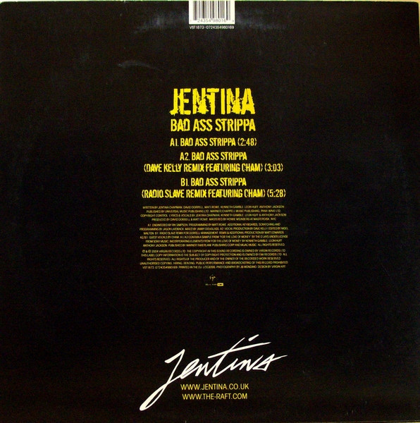 Jentina - Bad Ass Strippa | Virgin (VST 1873) - main