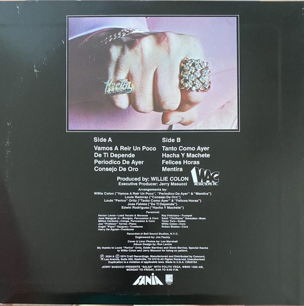 Hector Lavoe - De Ti Depende (It's Up To You) | Craft Recordings (CR00784) - 3 Hector Lavoe - De Ti Depende (It's Up To You) | Craft Recordings (CR00784) - 3