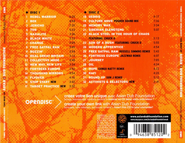 Asian Dub Foundation - Time Freeze 1995/2007: The Best Of Asian Dub Foundation | EMI (094638851202) - 2 Asian Dub Foundation - Time Freeze 1995/2007: The Best Of Asian Dub Foundation | EMI (094638851202) - 2