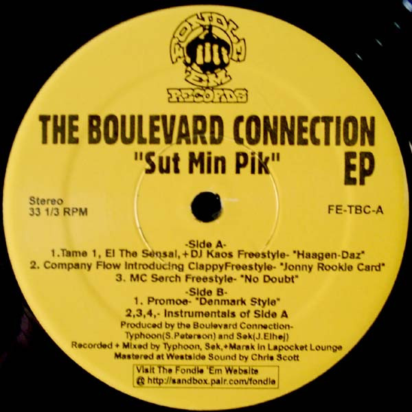 The Boulevard Connection - Sut Min Pik EP | Fondle 'Em Records (FE-TBC) - main