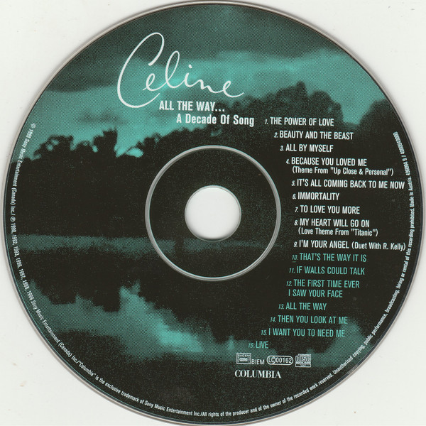 Céline Dion - All The Way... A Decade Of Song | Columbia (COL 496094 9) - 3