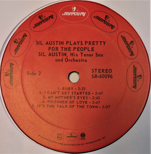 Sil Austin - Sil Austin Plays Pretty For The People | Mercury (MG 20424) - 4 Sil Austin - Sil Austin Plays Pretty For The People | Mercury (MG 20424) - 4