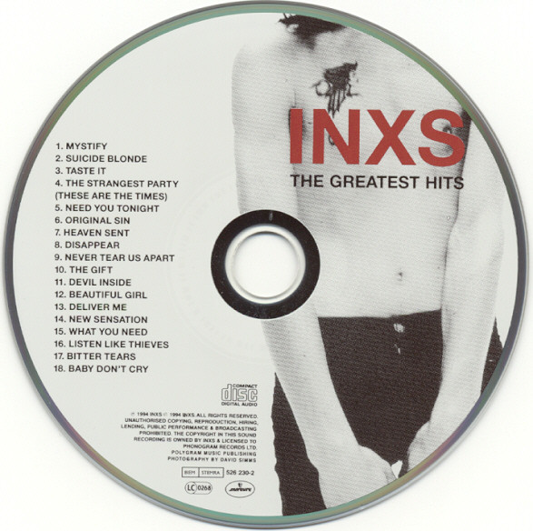 INXS - The Greatest Hits | Mercury (526 229-2) - 3 INXS - The Greatest Hits | Mercury (526 229-2) - 3