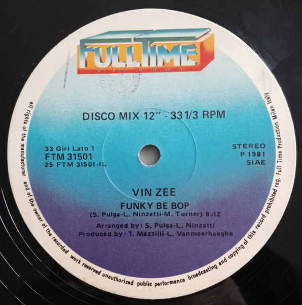 Vin Zee - Funky Be Bop | Full Time Records (FTM 31501) - 2 Vin Zee - Funky Be Bop | Full Time Records (FTM 31501) - 2