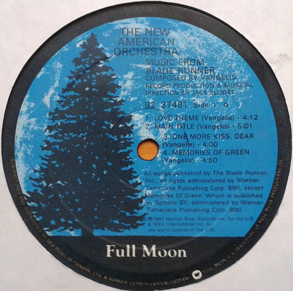 The New American Orchestra - Blade Runner (Orchestral Adaptation Of Music Composed For The Motion Picture By Vangelis) | Full Moon (92 37481) - 3