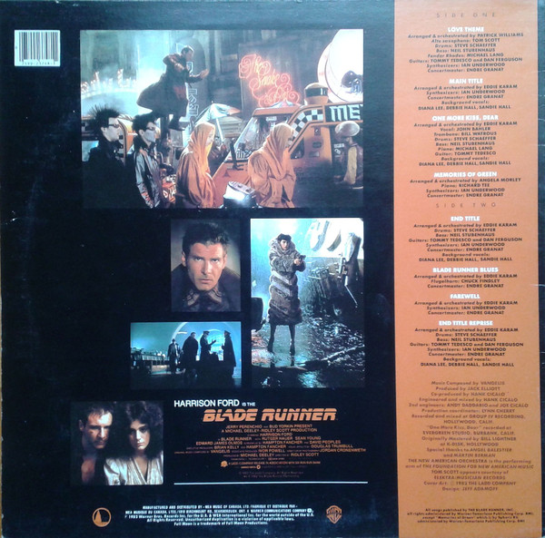 The New American Orchestra - Blade Runner (Orchestral Adaptation Of Music Composed For The Motion Picture By Vangelis) | Full Moon (92 37481) - 2