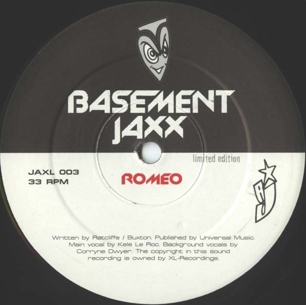 Basement Jaxx - Romeo / Where's Your Head At | Atlantic Jaxx (JAXL 003) - 3