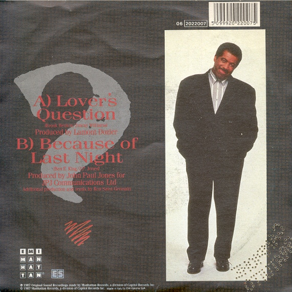 Ben E. King - Lover's Question | Manhattan Records (06 2022007) - 2 Ben E. King - Lover's Question | Manhattan Records (06 2022007) - 2