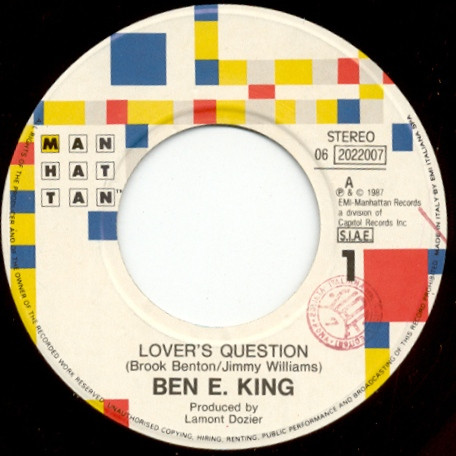 Ben E. King - Lover's Question | Manhattan Records (06 2022007) - 3 Ben E. King - Lover's Question | Manhattan Records (06 2022007) - 3