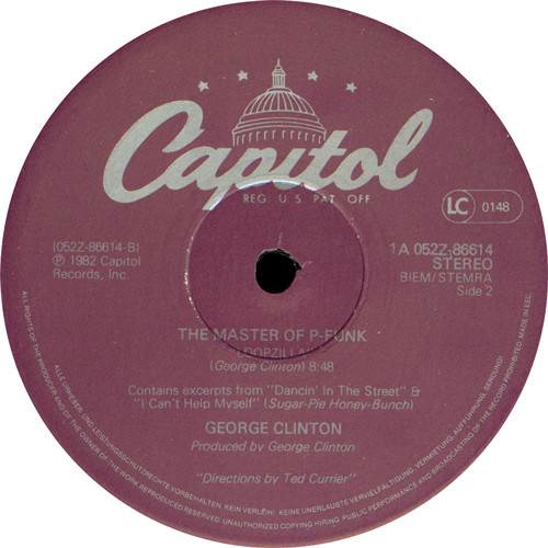 George Clinton - Loopzilla | Capitol Records (1A K052Z-86614) - 3 George Clinton - Loopzilla | Capitol Records (1A K052Z-86614) - 3