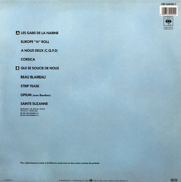 Jacques Dutronc - C.Q.F.Dutronc | CBS (460405 1) - 3