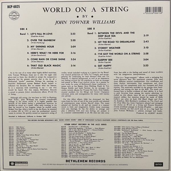 John Williams - World On A String | BMG (538898151) - 2 John Williams - World On A String | BMG (538898151) - 2