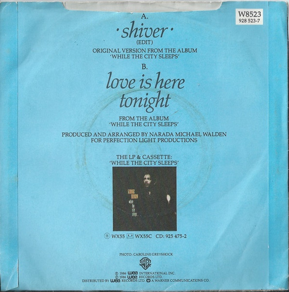 George Benson - Shiver | Warner Bros. Records (W8523) - 2 George Benson - Shiver | Warner Bros. Records (W8523) - 2