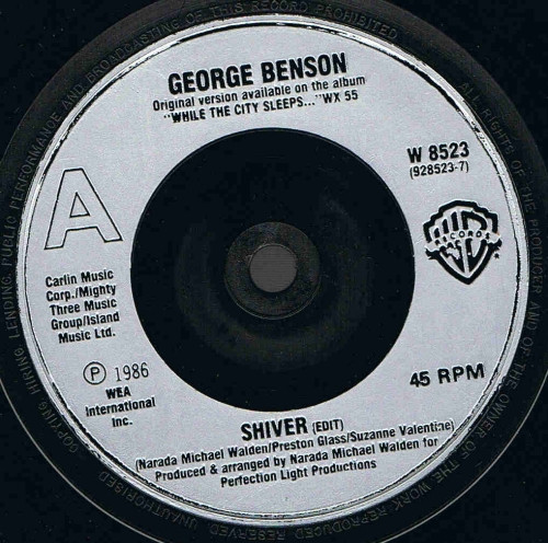 George Benson - Shiver | Warner Bros. Records (W8523) - 3 George Benson - Shiver | Warner Bros. Records (W8523) - 3
