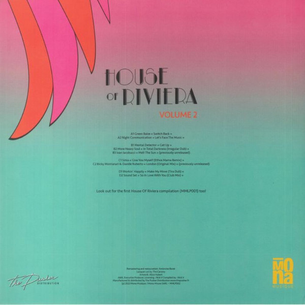Various - House Of Riviera Vol. 2 1991-1994 | Mona Musique (MMLP002) - 2 Various - House Of Riviera Vol. 2 1991-1994 | Mona Musique (MMLP002) - 2