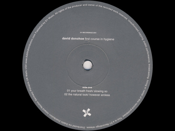 David Donohoe - First Course In Hygiene | D1 Recordings (DONE020) - 2