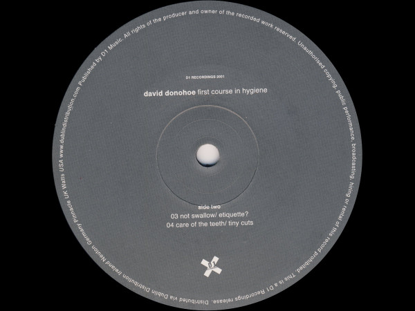 David Donohoe - First Course In Hygiene | D1 Recordings (DONE020) - 3