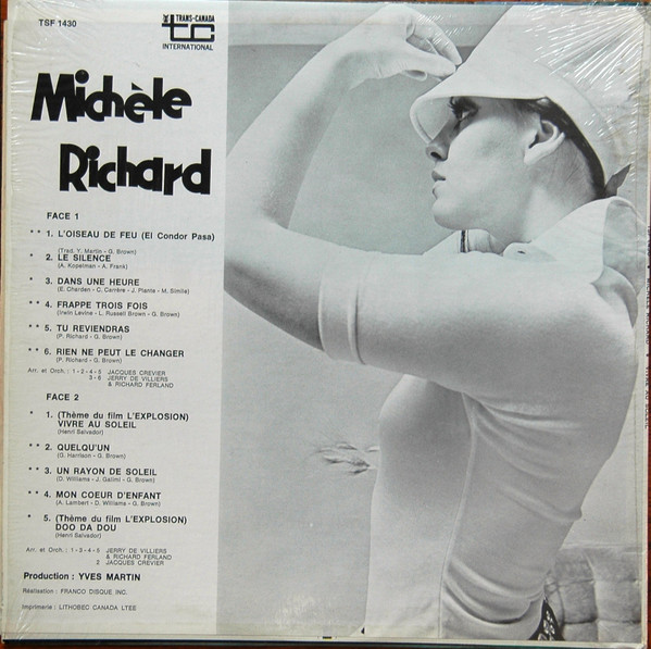 Michèle Richard - Vivre Au Soleil | Trans-Canada International (TSF 1430) - 2 Michèle Richard - Vivre Au Soleil | Trans-Canada International (TSF 1430) - 2