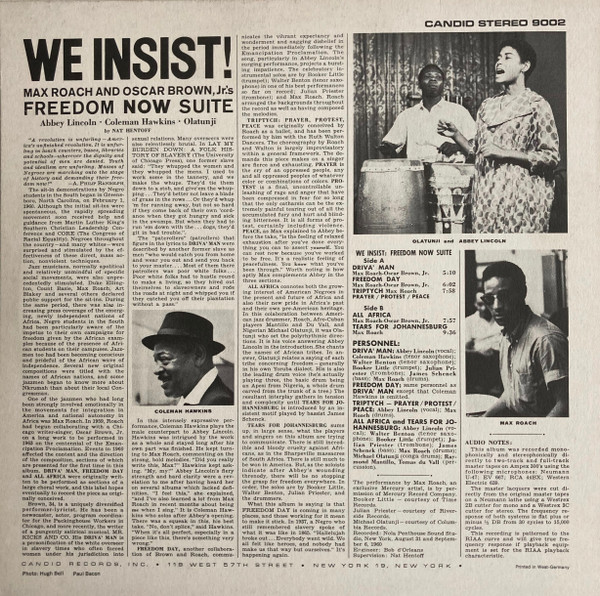 Max Roach - We Insist! Max Roach's Freedom Now Suite | Candid (CS 9002) - 4