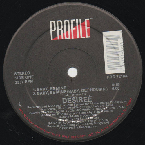 Desireé - Baby, Be Mine | Profile Records (PRO-7218) - main Desireé - Baby, Be Mine | Profile Records (PRO-7218) - main