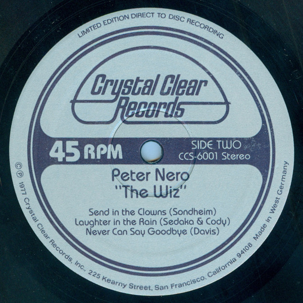 Peter Nero - The Wiz | Crystal Clear Records (CCS 6001) - 4 Peter Nero - The Wiz | Crystal Clear Records (CCS 6001) - 4