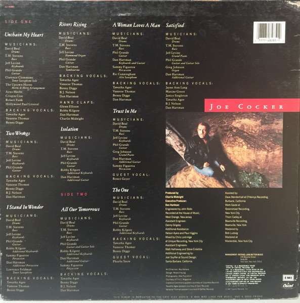 Joe Cocker - Unchain My Heart | Capitol Records (CLT-48285) - 2
