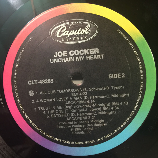 Joe Cocker - Unchain My Heart | Capitol Records (CLT-48285) - 4