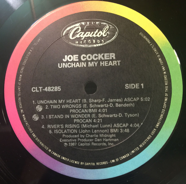 Joe Cocker - Unchain My Heart | Capitol Records (CLT-48285) - 3