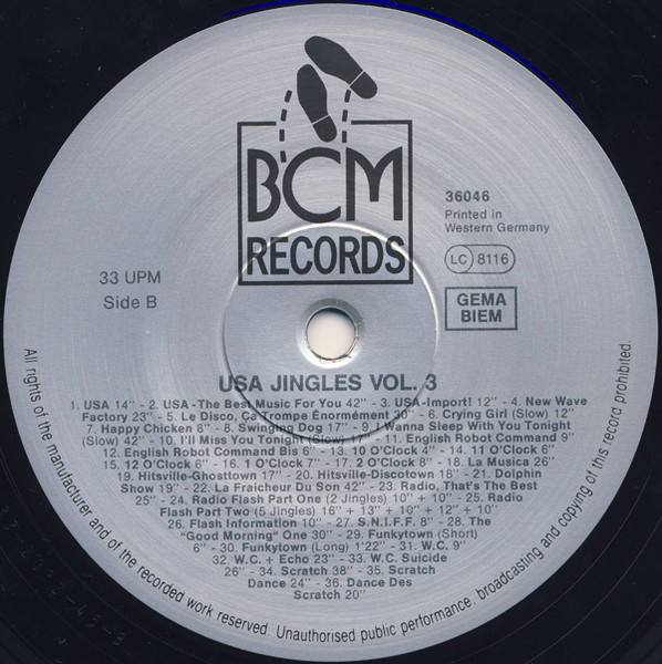 Unknown Artist - Jingles From U.S.A. - Volume 3 | BCM Records (36046) - 4
