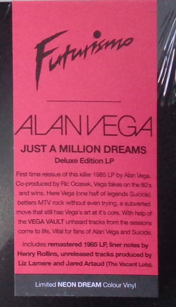 Alan Vega - Just A Million Dreams | Futurismo (FTRSMO44) - 3