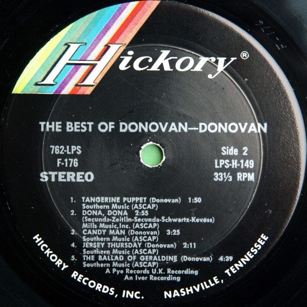 Donovan - The Best Of Donovan | Hickory Records (LPS 149) - 4 Donovan - The Best Of Donovan | Hickory Records (LPS 149) - 4