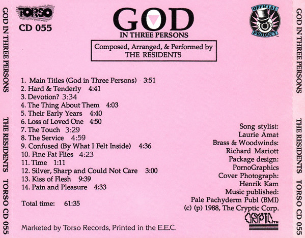 The Residents - God In Three Persons | Torso (TORSO CD 055) - 2 The Residents - God In Three Persons | Torso (TORSO CD 055) - 2
