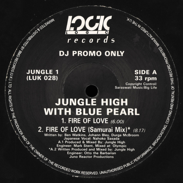 Jungle High With Blue Pearl - Fire Of Love | Logic Records (JUNGLE 1) - main