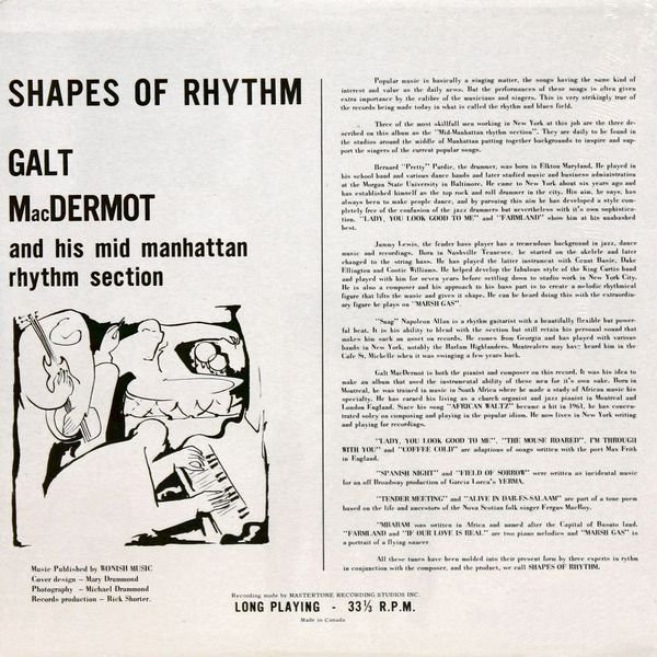 Galt MacDermot - Shapes Of Rhythm | Kilmarnock (K 1001) - 3 Galt MacDermot - Shapes Of Rhythm | Kilmarnock (K 1001) - 3