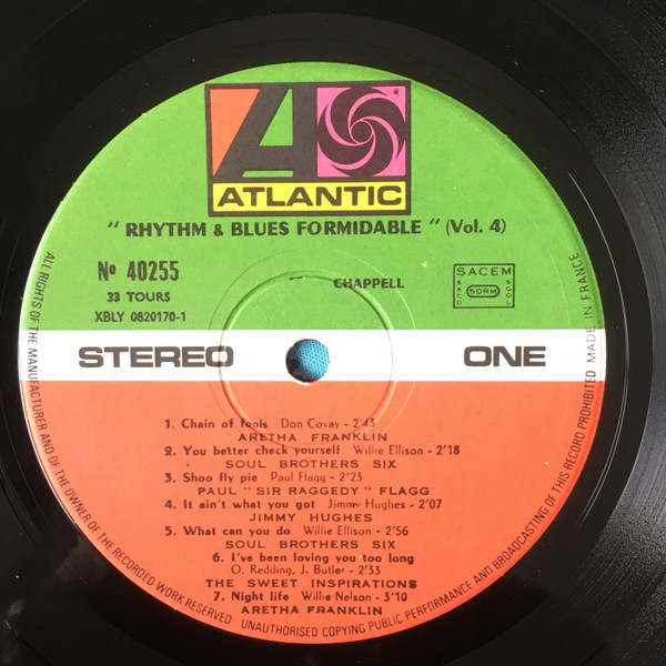 Various - Rhythm & Blues Formidable (Vol. 4) | Atlantic (40 255) - 2 Various - Rhythm & Blues Formidable (Vol. 4) | Atlantic (40 255) - 2