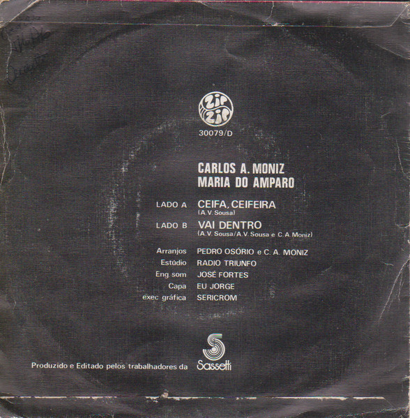 Carlos Alberto Moniz , Maria Do Amparo - Ceifa, Ceifeira | Zip Zip (30079/D) - 2 Carlos Alberto Moniz , Maria Do Amparo - Ceifa, Ceifeira | Zip Zip (30079/D) - 2