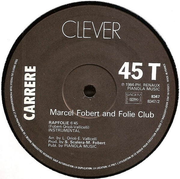 Marcel Fobert & Folie Club - Rapfolie | Carrere (8.347) - 3