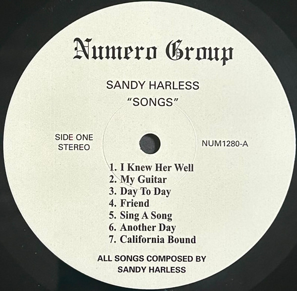 Sandy Harless - Songs | Numero Group (NUM1280) - 3 Sandy Harless - Songs | Numero Group (NUM1280) - 3