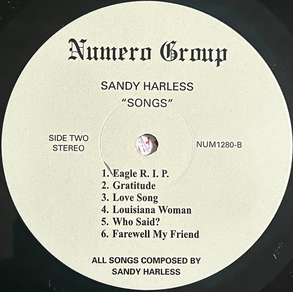 Sandy Harless - Songs | Numero Group (NUM1280) - 4 Sandy Harless - Songs | Numero Group (NUM1280) - 4